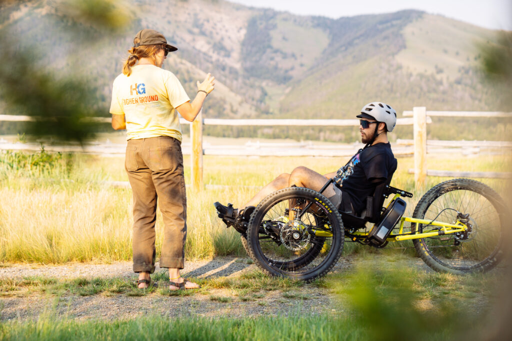 Instructor and Adaptive Biker